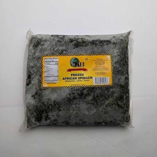 JKub Frozen African Spinach 48oz - Break Stop