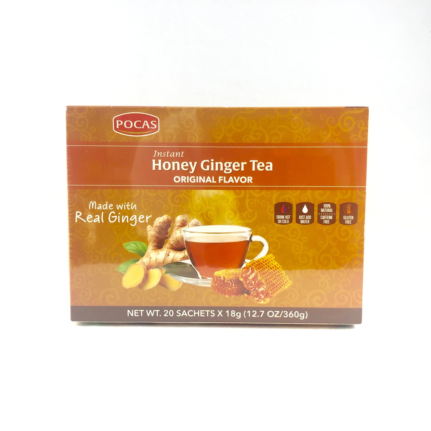 Instant Honey Ginger Tea - Original Flavor - Break Stop