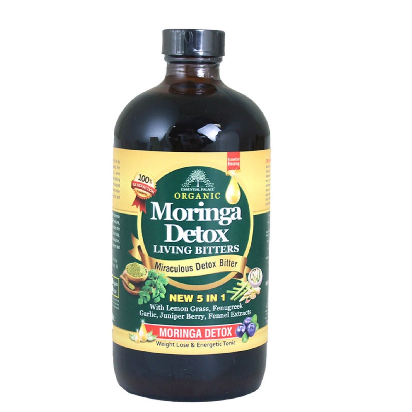 Organic Moringa Detox Bitters 8oz.